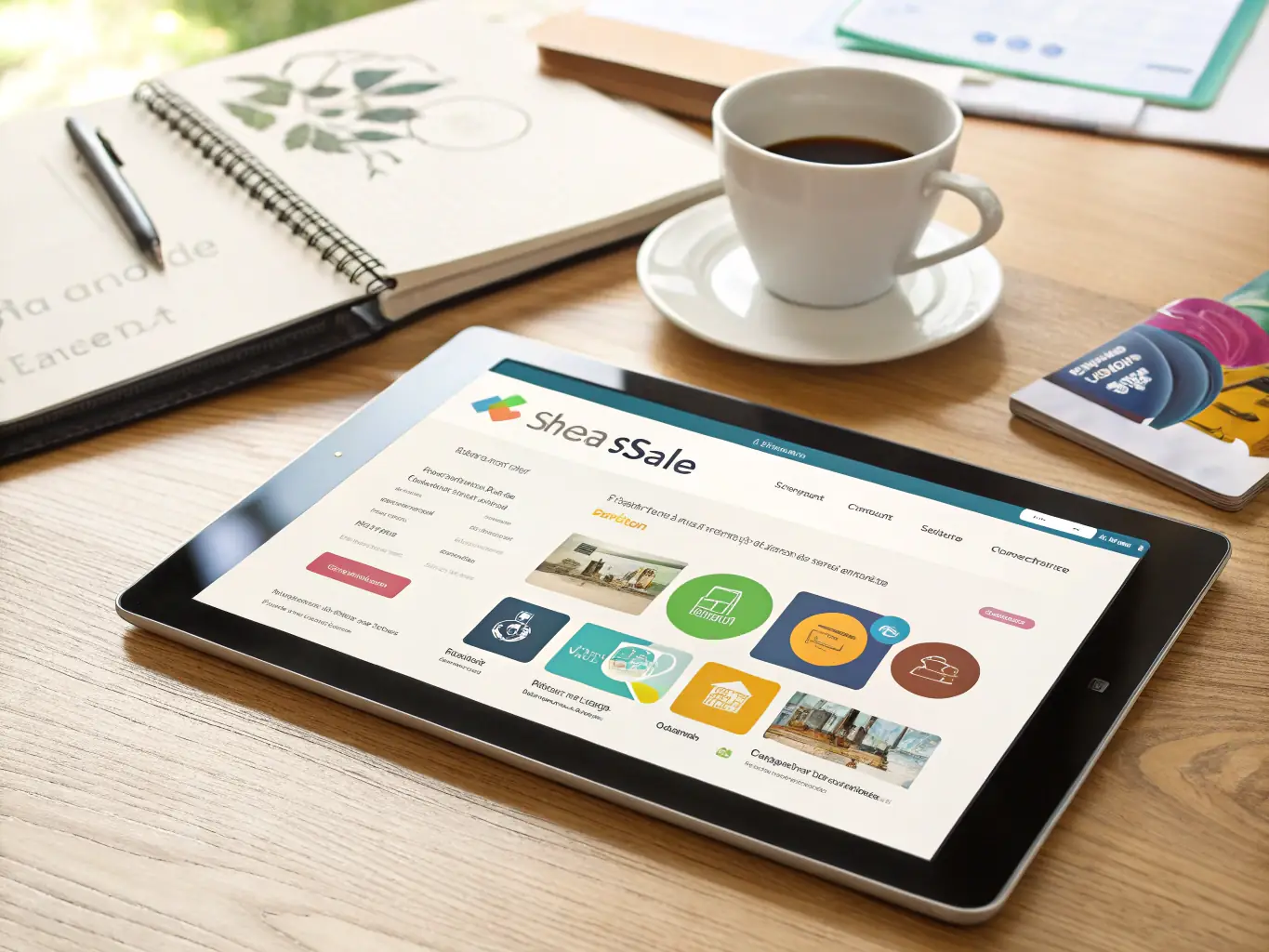 An image displaying the ShareASale platform, focusing on its merchant directory and the variety of products and services available for promotion.