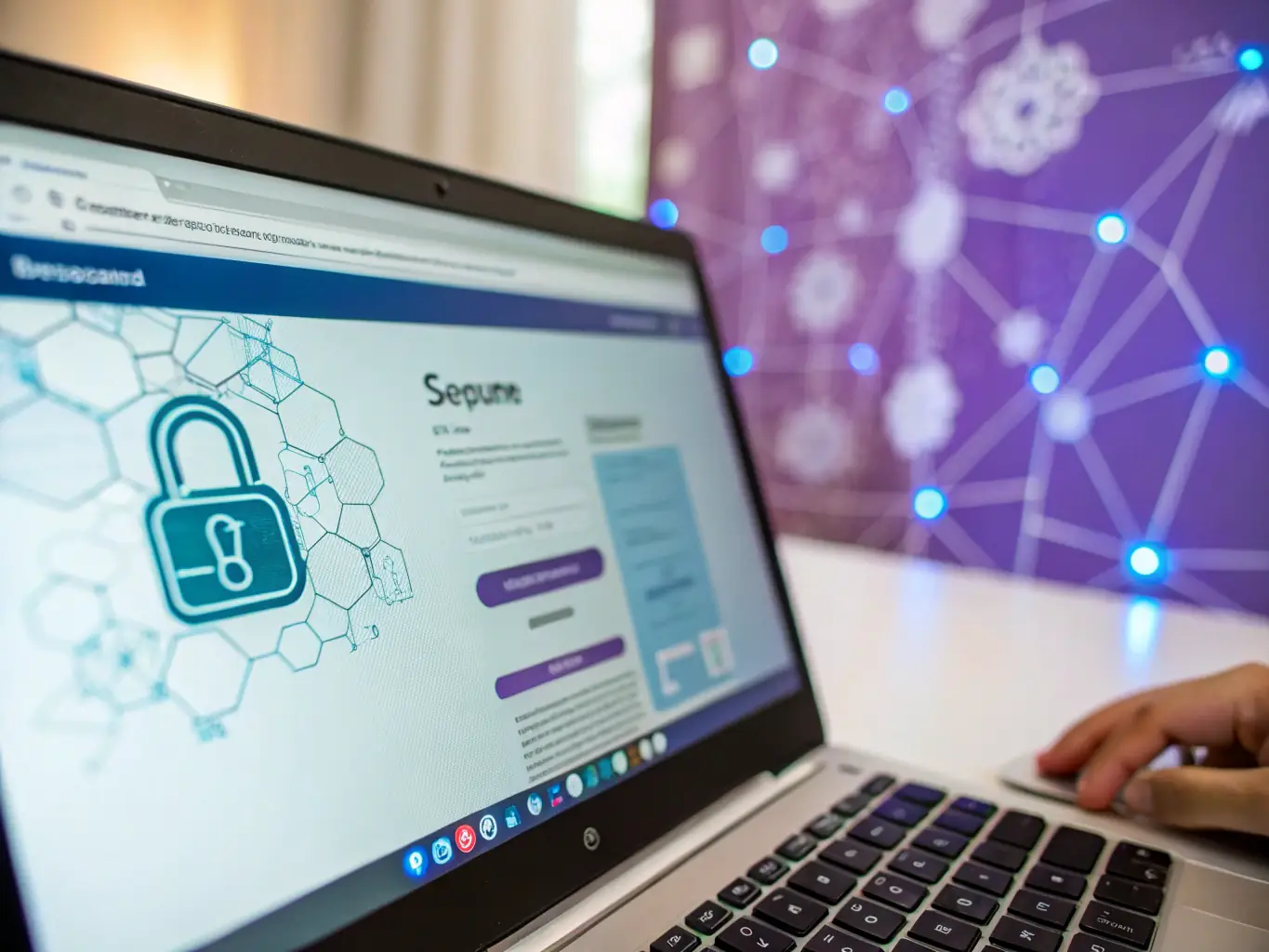 A visually appealing image of a secure network connection, symbolizing the security and privacy offered by proxy services. The image includes icons representing encryption and data protection.